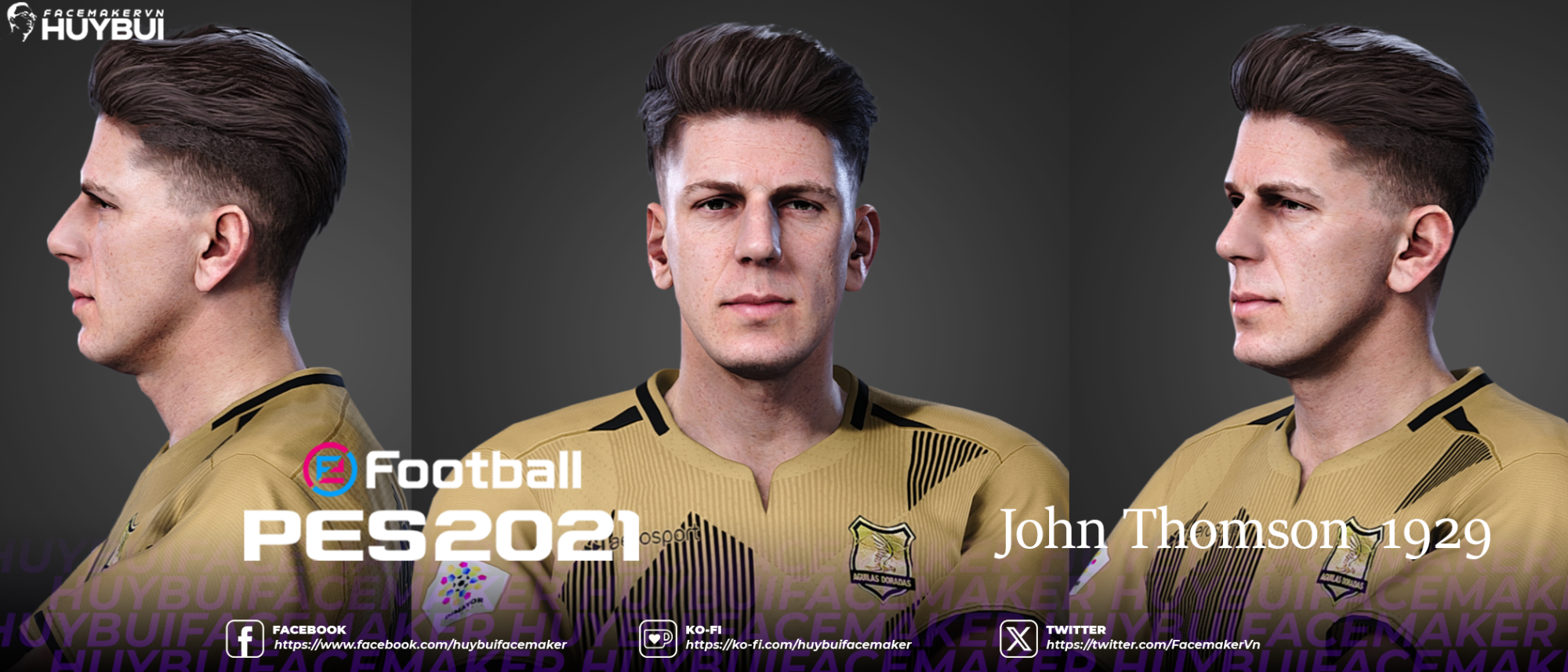 John Thomson - Celtic 1929 PES 2021 by FACEMAKER VN HUYBUI