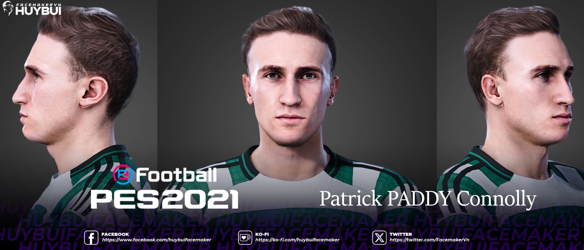Patrick PADDY Connolly-PES2021 by FACEMAKER VN HUYBUI