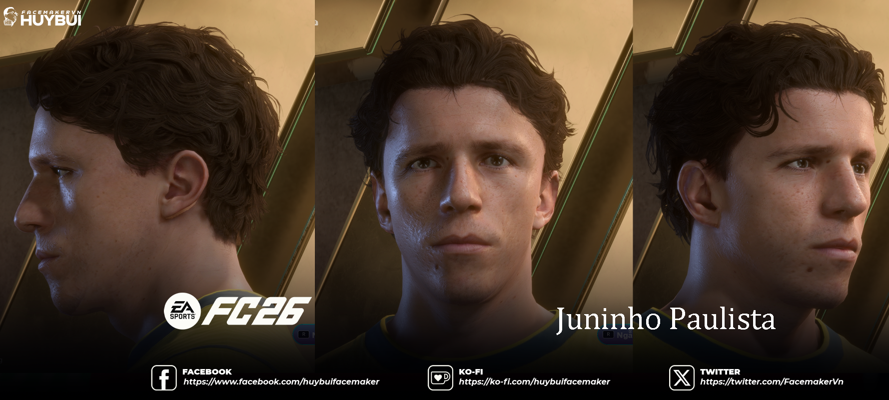 Juninho Paulista FC25 26 FIFA 23 ICON FACE by FACEMAKER VN HUYBUI