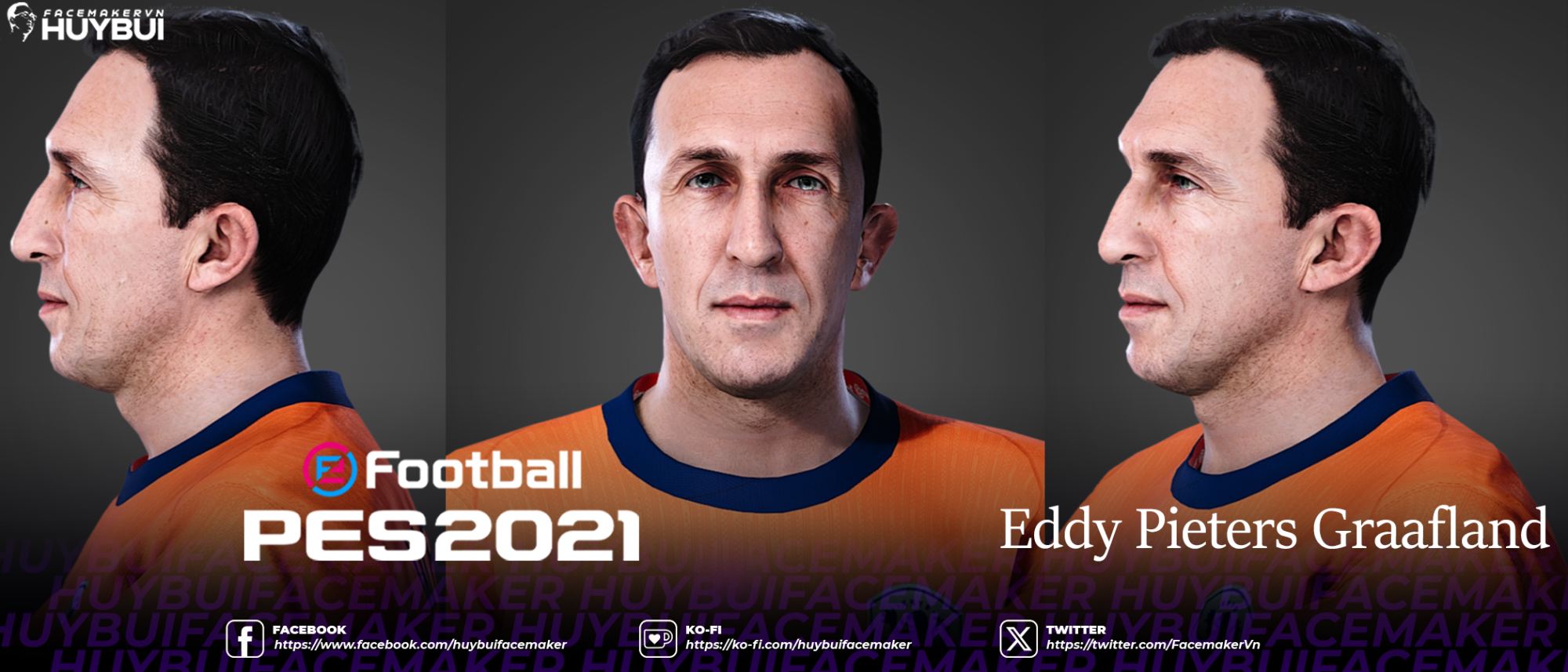 Eddy Pieters Graafland PES 2021  CLASSIC FACE by FACEMAKER VN HUYBUI