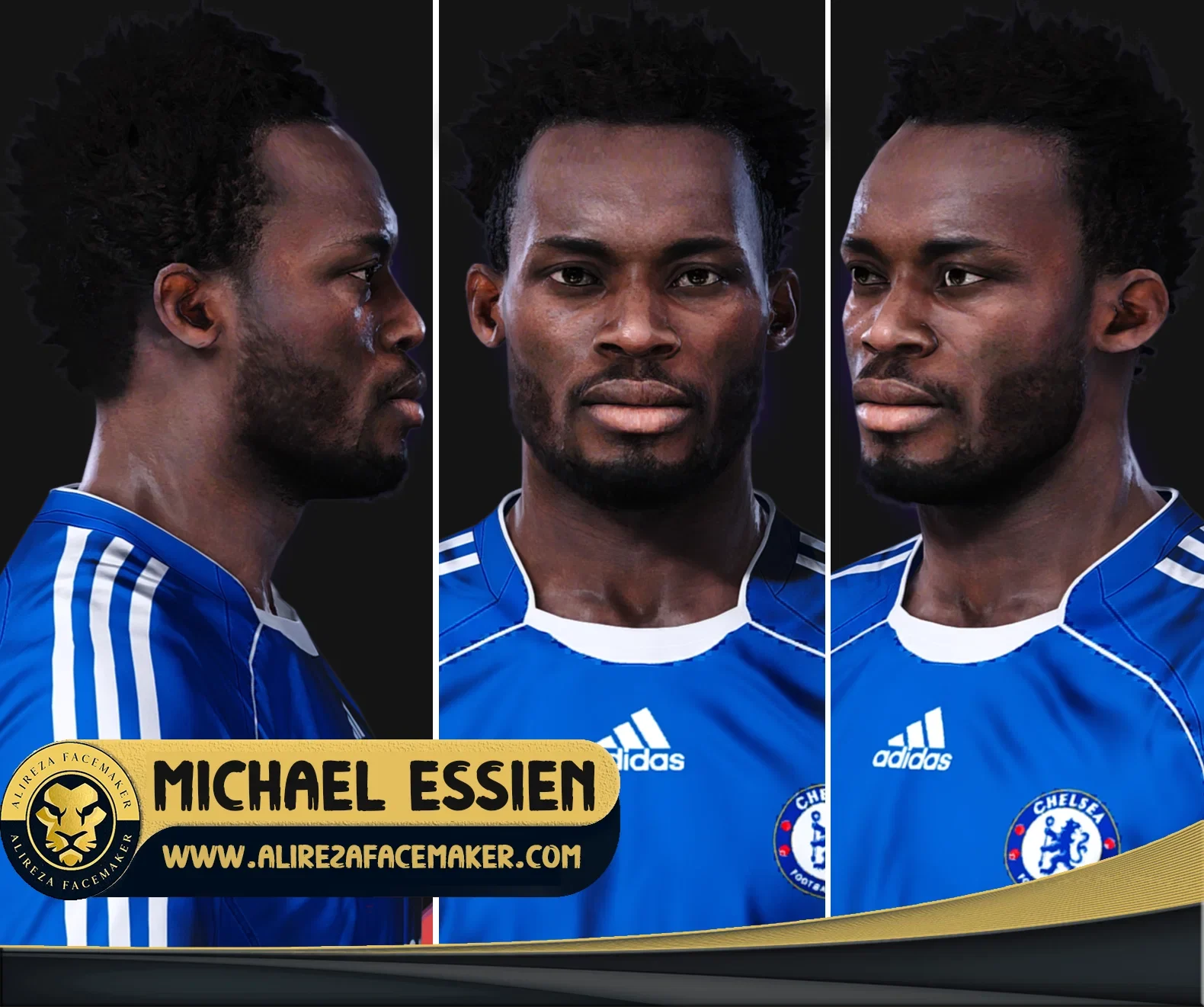 Michael Essien by Alireza Art 3D — image 2
