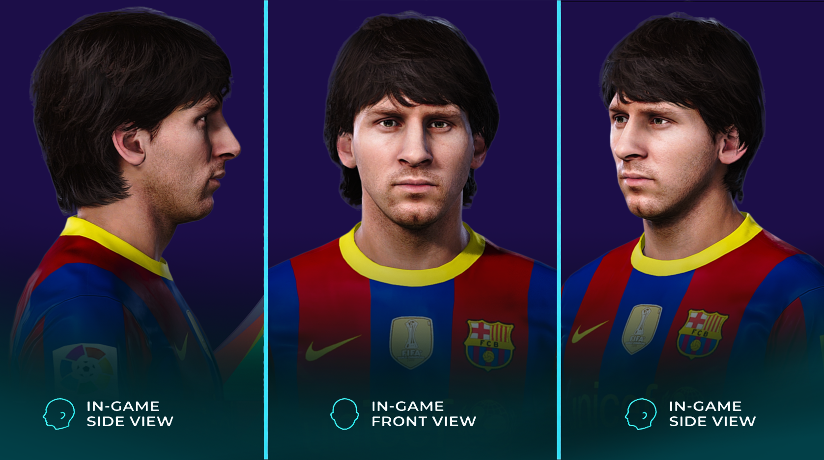 Lionel Messi Face 2010 by yaser amiri