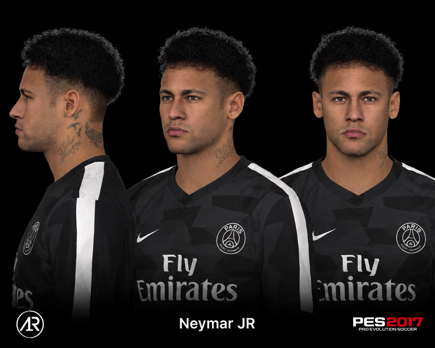 Neymar JR 2018 Face for Pes 2017 by Azhwan Rahimi