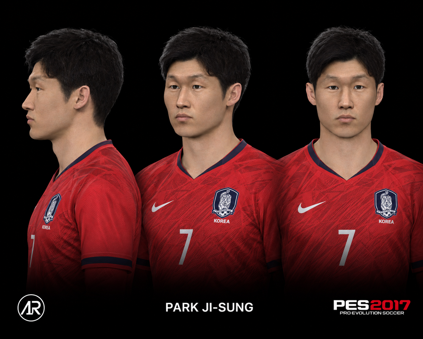Park Ji-sung Face for PES 2017 by Azhwan Rahimi
